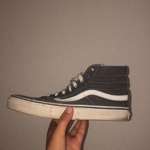 Gray high top vans